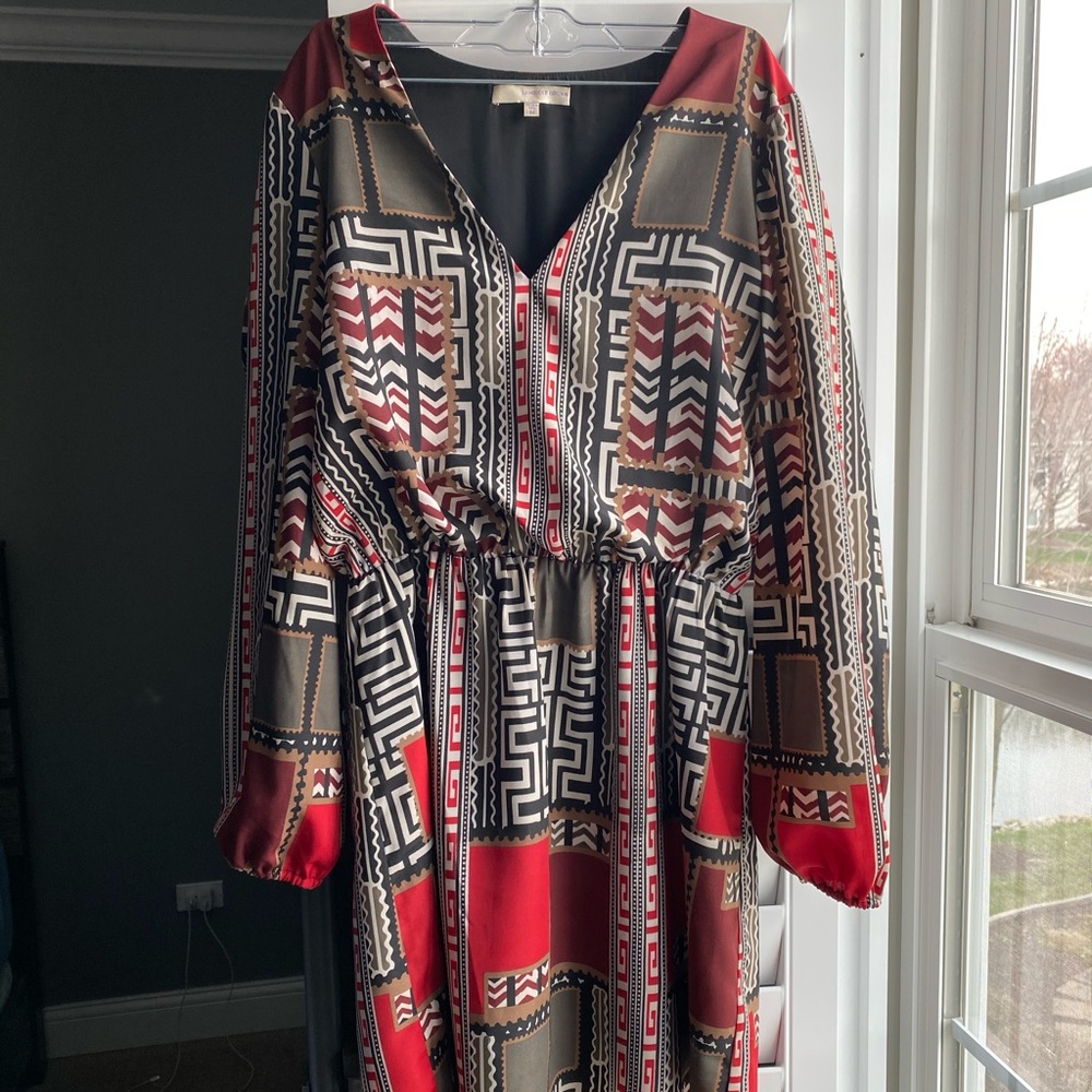 Patterned 3 Seasoned Mini Dress